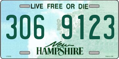 NH license plate 3069123