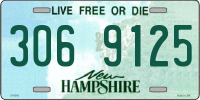 NH license plate 3069125