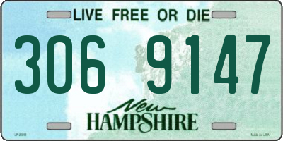 NH license plate 3069147