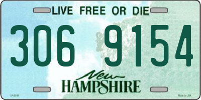 NH license plate 3069154