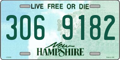 NH license plate 3069182