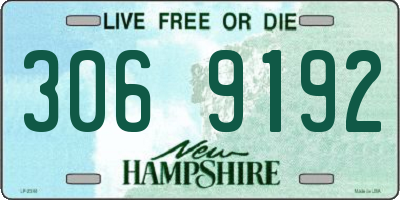 NH license plate 3069192