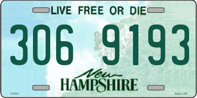 NH license plate 3069193