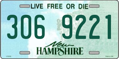 NH license plate 3069221
