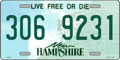 NH license plate 3069231