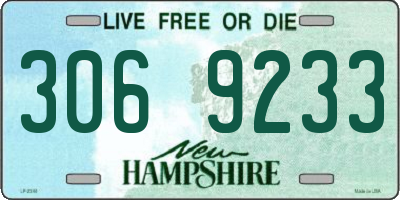 NH license plate 3069233