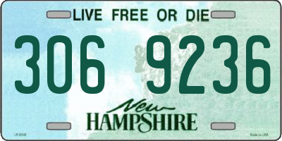 NH license plate 3069236