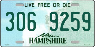 NH license plate 3069259
