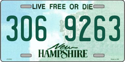 NH license plate 3069263