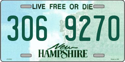 NH license plate 3069270
