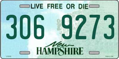 NH license plate 3069273