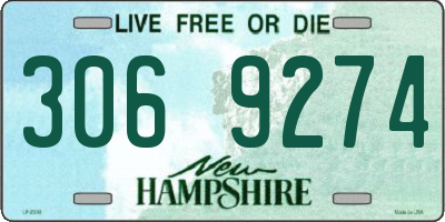 NH license plate 3069274