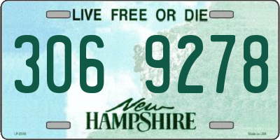 NH license plate 3069278
