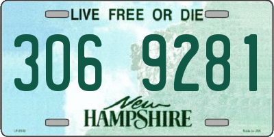 NH license plate 3069281