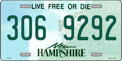 NH license plate 3069292