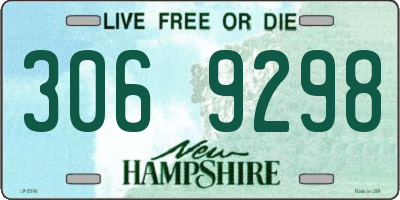NH license plate 3069298