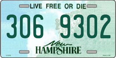NH license plate 3069302