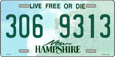 NH license plate 3069313