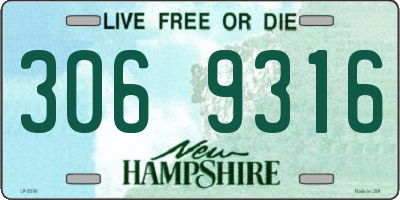 NH license plate 3069316