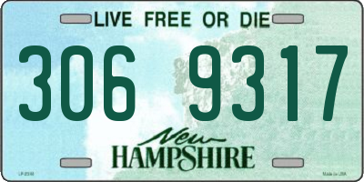 NH license plate 3069317