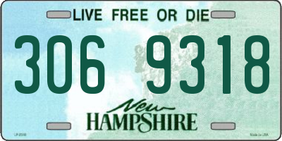 NH license plate 3069318