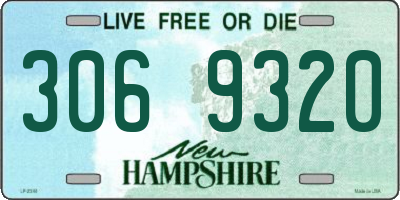 NH license plate 3069320