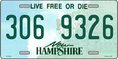 NH license plate 3069326