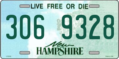 NH license plate 3069328