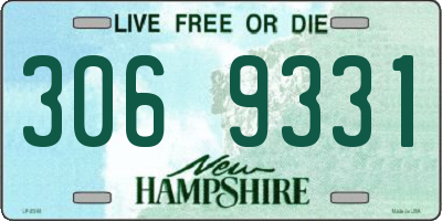 NH license plate 3069331