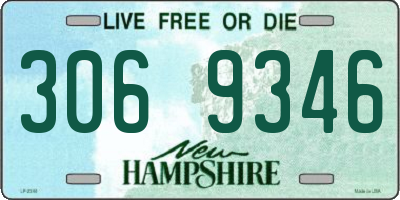 NH license plate 3069346