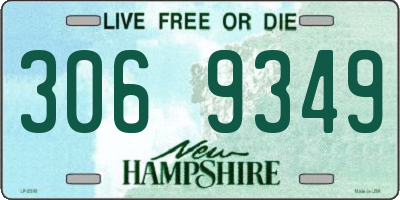 NH license plate 3069349