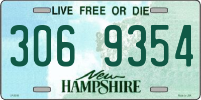 NH license plate 3069354