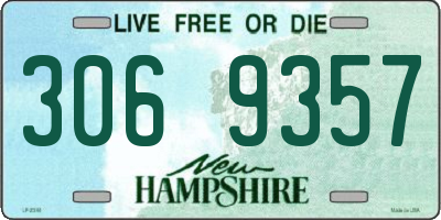 NH license plate 3069357