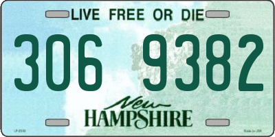 NH license plate 3069382