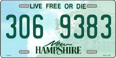 NH license plate 3069383