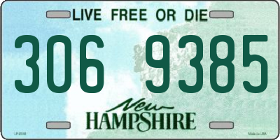 NH license plate 3069385
