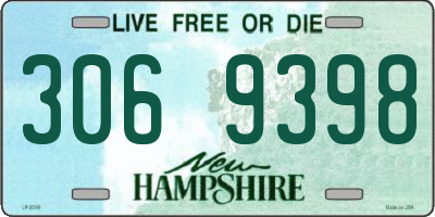 NH license plate 3069398
