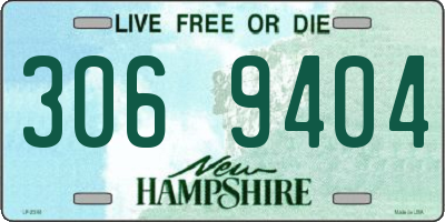 NH license plate 3069404