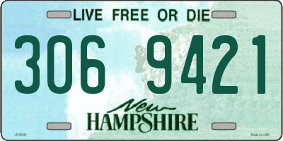 NH license plate 3069421