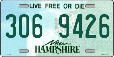 NH license plate 3069426