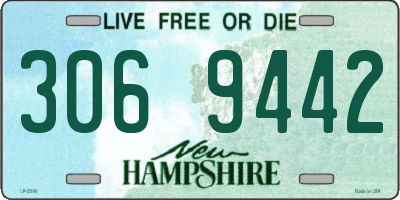NH license plate 3069442