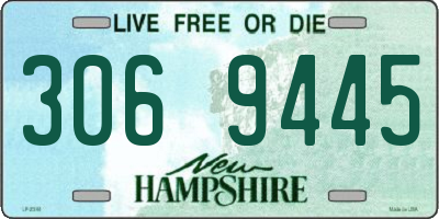 NH license plate 3069445