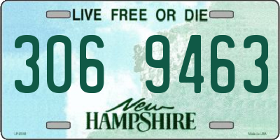 NH license plate 3069463
