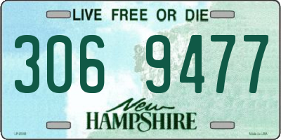 NH license plate 3069477