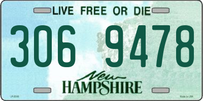 NH license plate 3069478