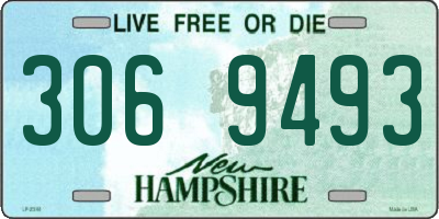NH license plate 3069493