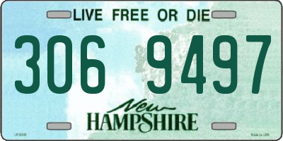 NH license plate 3069497