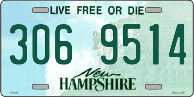 NH license plate 3069514