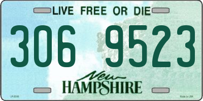 NH license plate 3069523