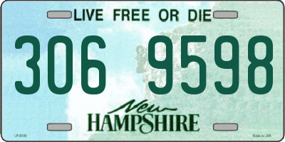 NH license plate 3069598